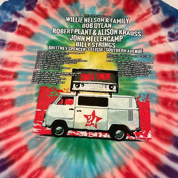 2024 Outllaw Music Festival Tie Dye Concert Souvenir T-Shirt for for NWOT - Picture 1 of 12